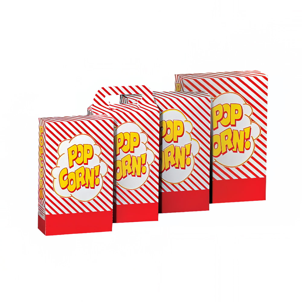 Gold Medal 2064 2 3/10 to 2 4/5 oz Disposable Popcorn Boxes, 250/Case