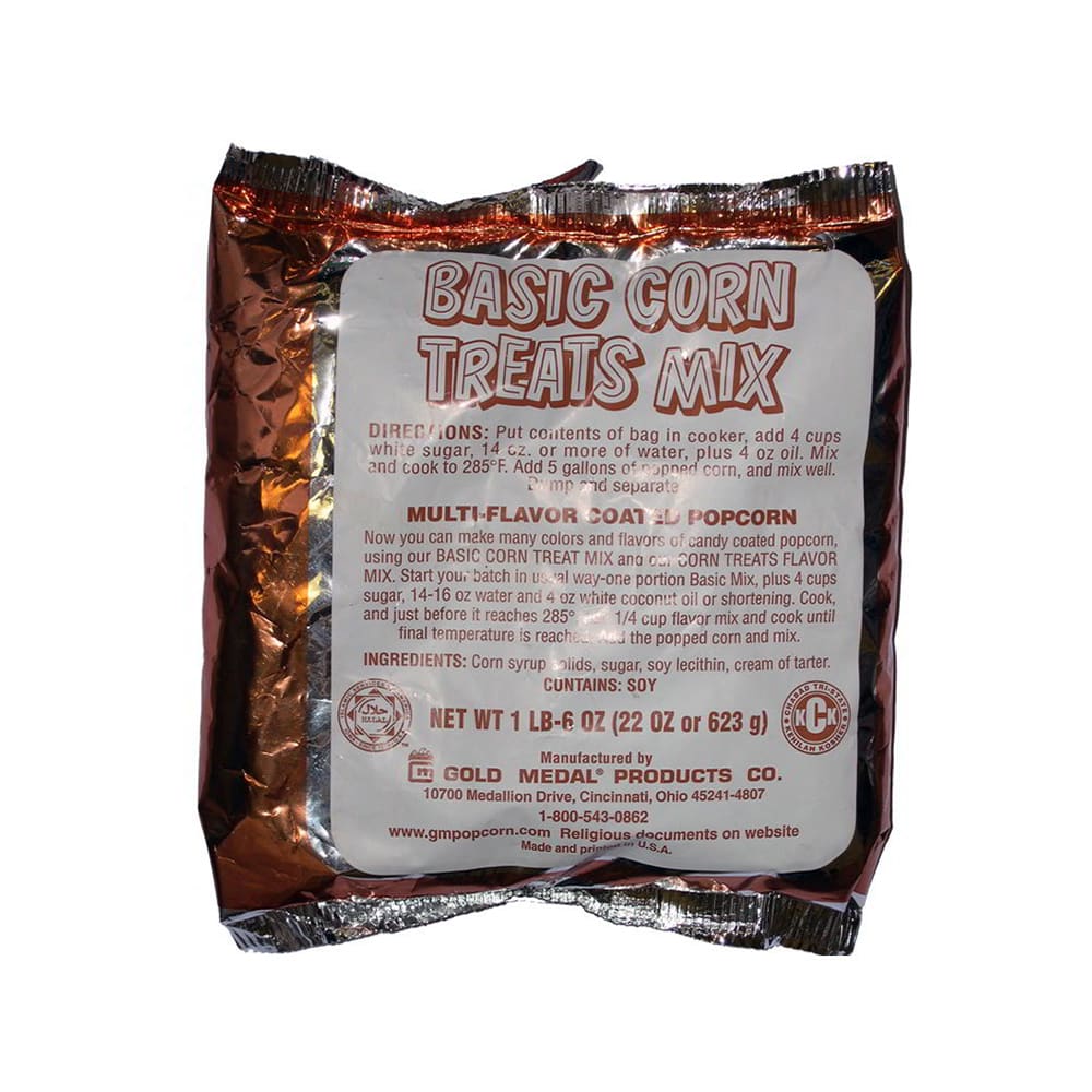 Gold Medal 2096 Concentrated Basic Popcorn Treat Mix w/ (12) 22 oz Pouches