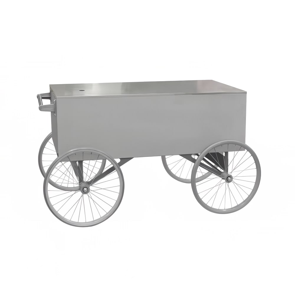 Gold Medal 2129ST Food Cart for Popcorn, 48" x 20", Stainless