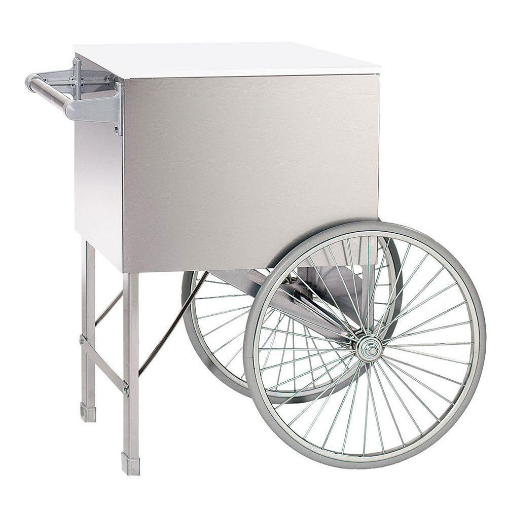 Gold Medal 2148ST 20" Steerable Cart w/ 2 Spoke Wheels, Stainless