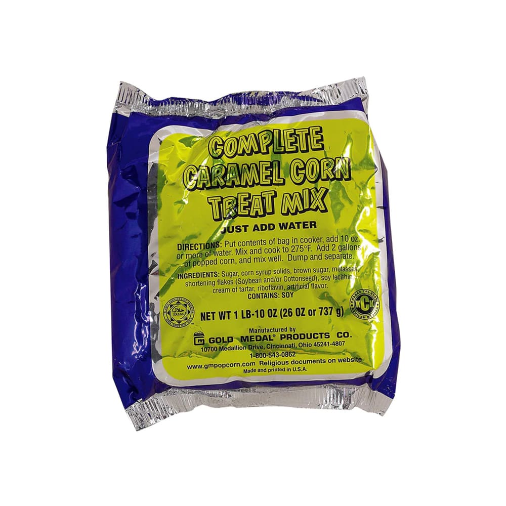 Gold Medal 2157 Caramel Corn Complete for 2 1/2 gal Mixers w/ (12) 29 oz Bags