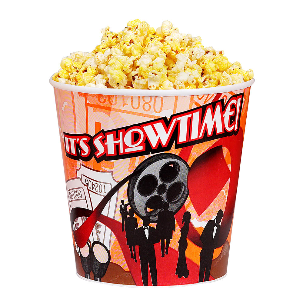 Gold Medal 2170T 170 oz Showtime Design Disposable Popcorn Butter Tubs, 100/Case