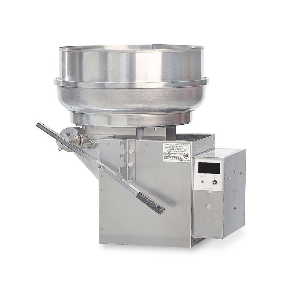 Gold Medal 2181EL Pralinator Frosted Nut Maker w/ 4 lb Capacity & Left Hand Dump, 120/208v