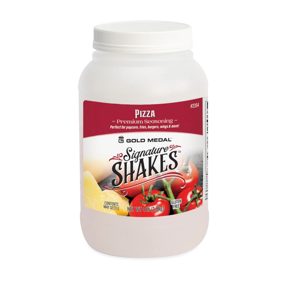 Gold Medal 2354 4 lb Jar Pizza Signature Shakes Flavoring Mix