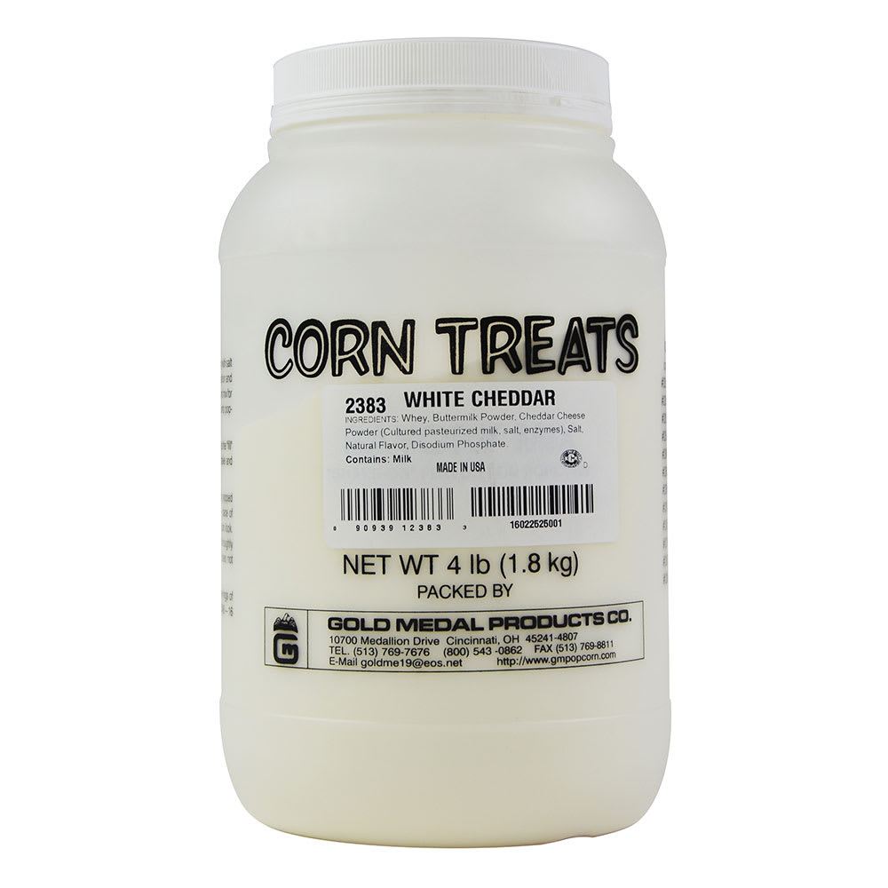 Gold Medal 2383 4 lb Jar White Cheddar Cheese Signature Shakes Flavor Mix