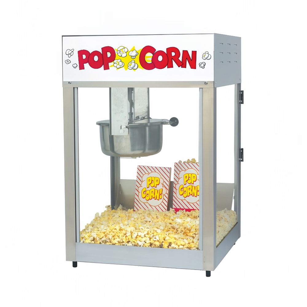 Gold Medal 2389 Lil Max Popcorn Machine w/ 8 oz Kettle & Stainless Dome, 120v