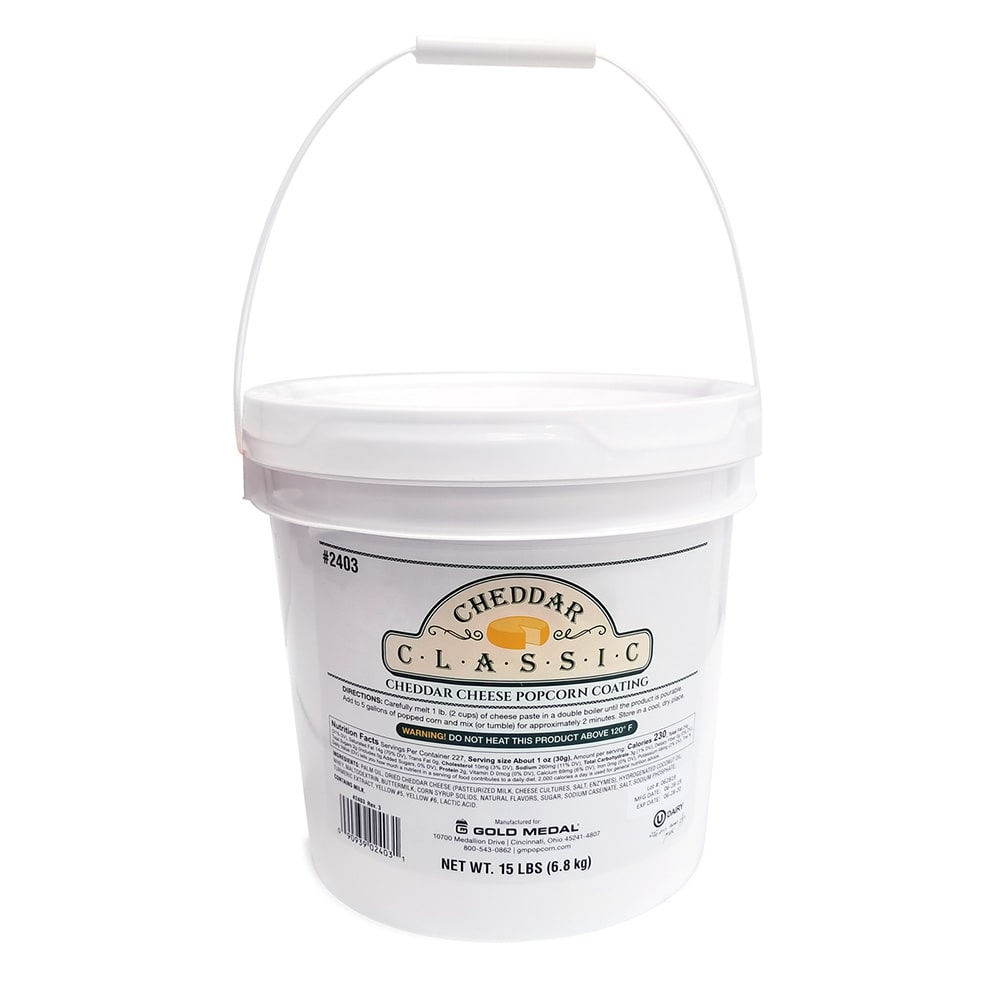 Gold Medal 2403 15 lb Cheddar Classic® Cheese Corn Paste