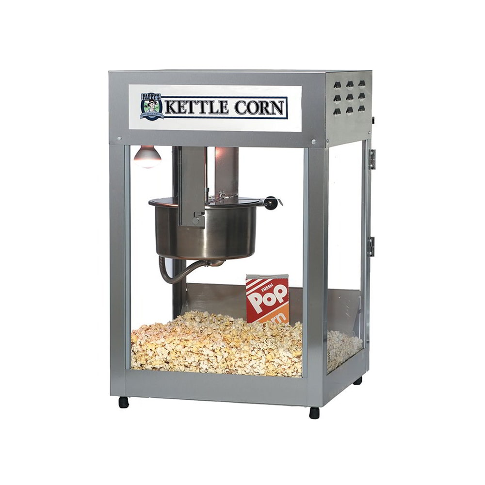 Gold Medal 2552KC Kettle Corn Pop Maxx Popcorn Machine, 12/14 oz Kettle, Stainless Dome, 120v