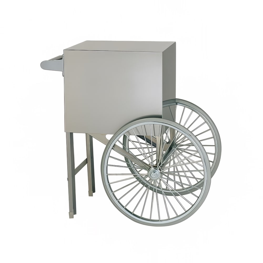Gold Medal 2659ST Popcorn Cart w/ 2 Spoke Wheels, Stainless