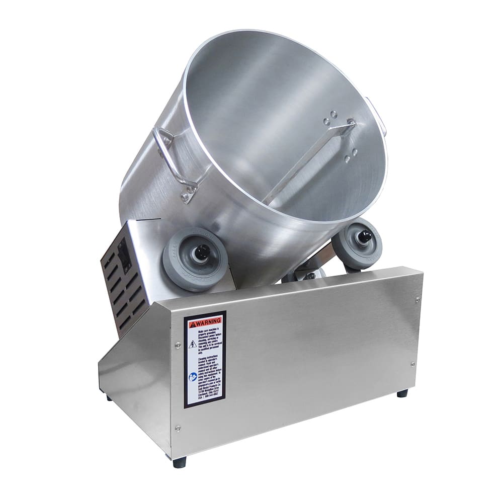 Gold Medal 2704-00-000 4 gal Cheddar Tumbler/Coater - Aluminum, 120v