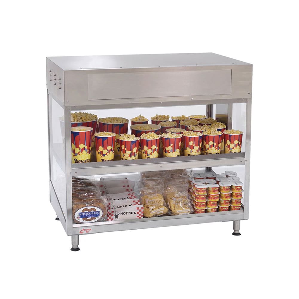 Gold Medal 2856-00-000 36" Popcorn Staging Cabinet w/ (2) Shelves, 120v