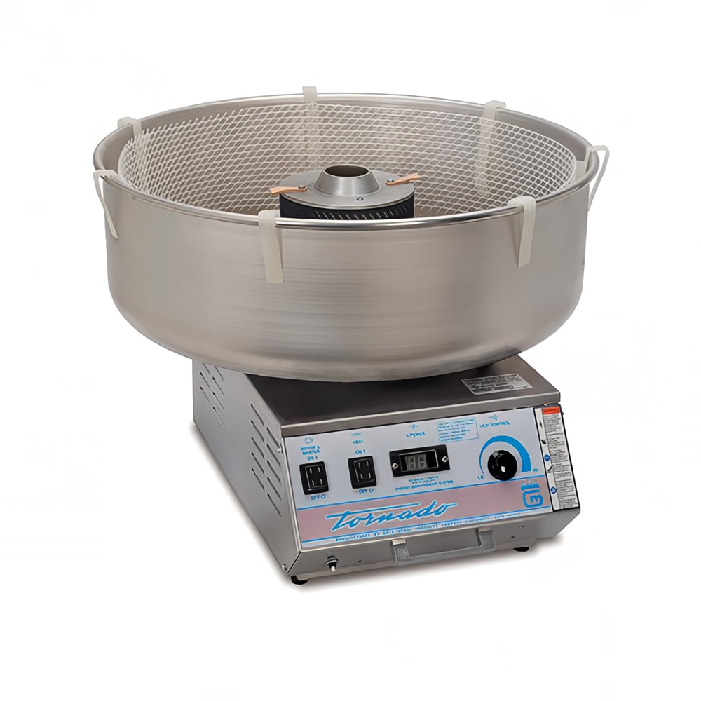 Gold Medal 3005ED Tornado® Cotton Candy Machine w/ Electronic Heat - 25" Aluminum Bowl, 120v