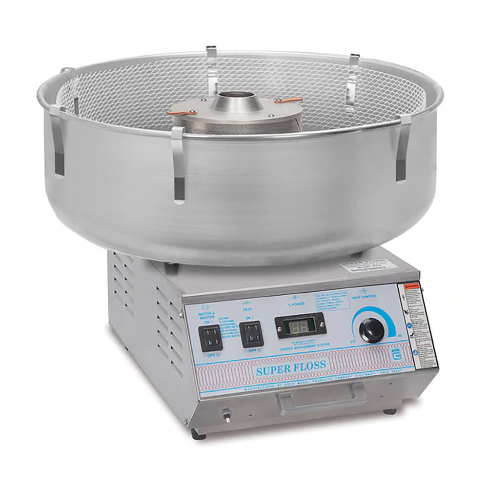 Gold Medal 3038-00-100 Super Floss® Cotton Candy Machine w/ Stainless Cabinet, 120v