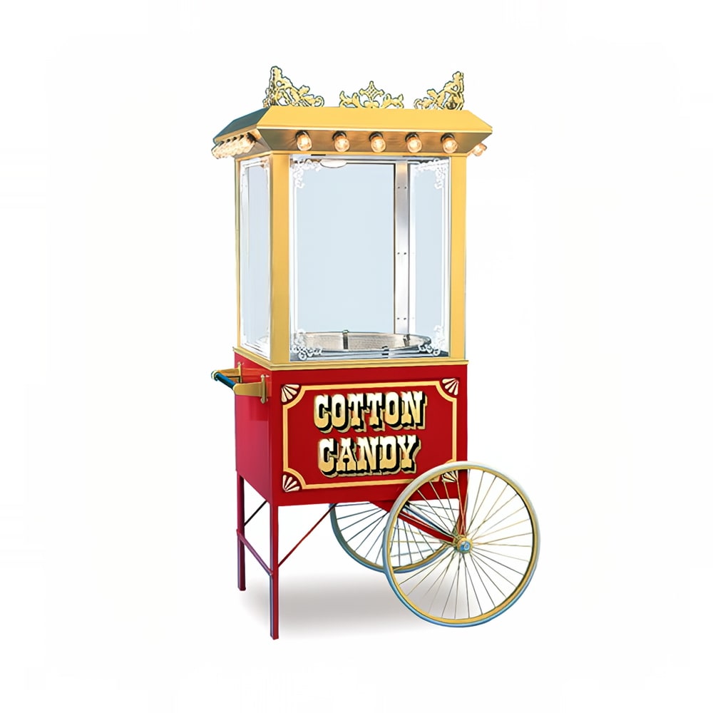 Gold Medal 3118CF Food Cart for Cotton Candy w/ Graphics, 43"L x 35"W x 38"H, Red