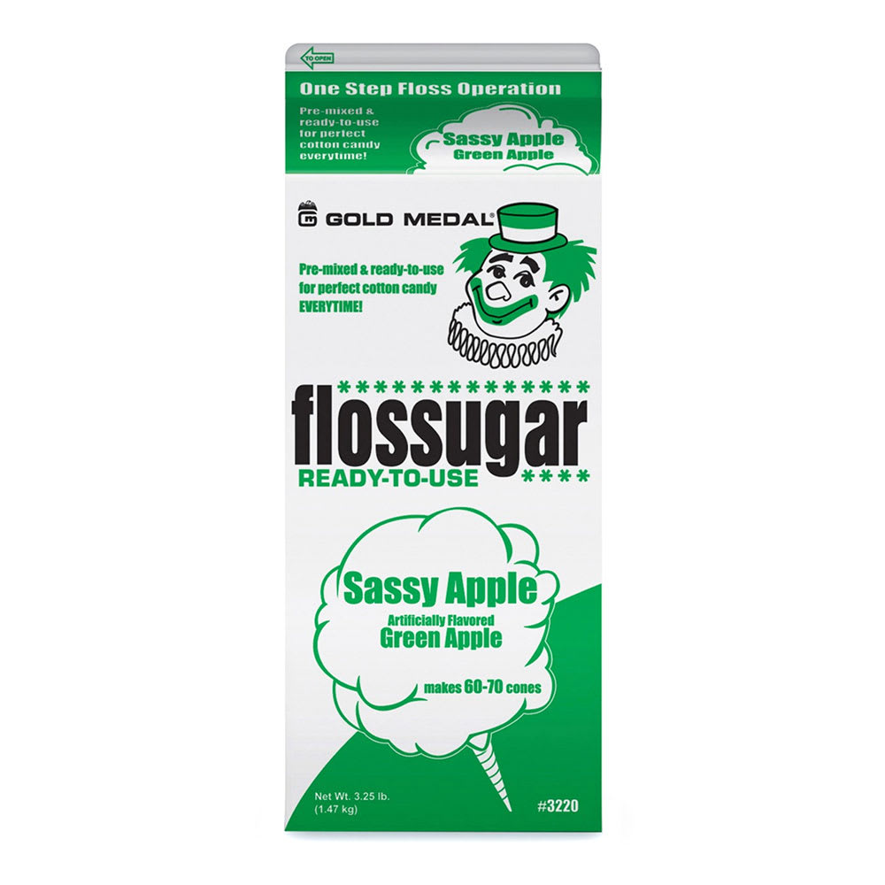 Gold Medal 3220 1/2 gal Sassy Apple (Apple) Cotton Candy Flossugar