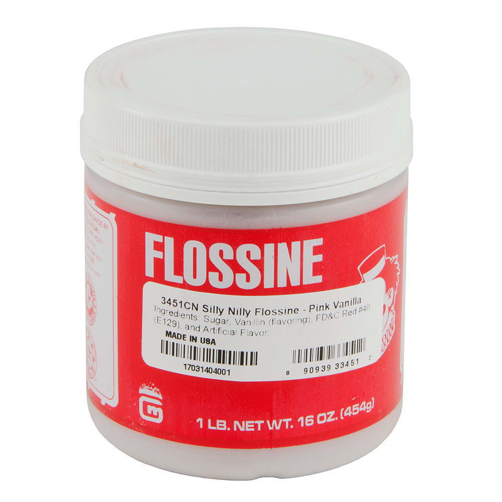 Gold Medal 3451CN 1 lb Jar Silly Nilly (Pink Vanilla) Flossine®