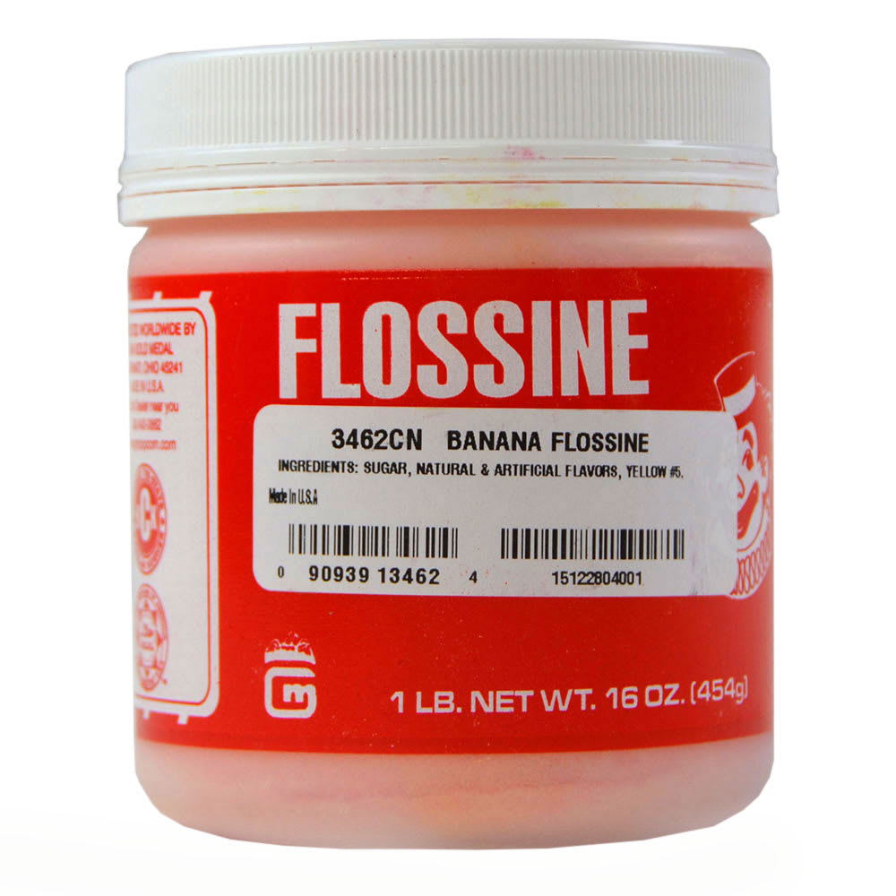 Gold Medal 3462CN 1 lb Jar Banana Bonanza (Banana) Flossine®