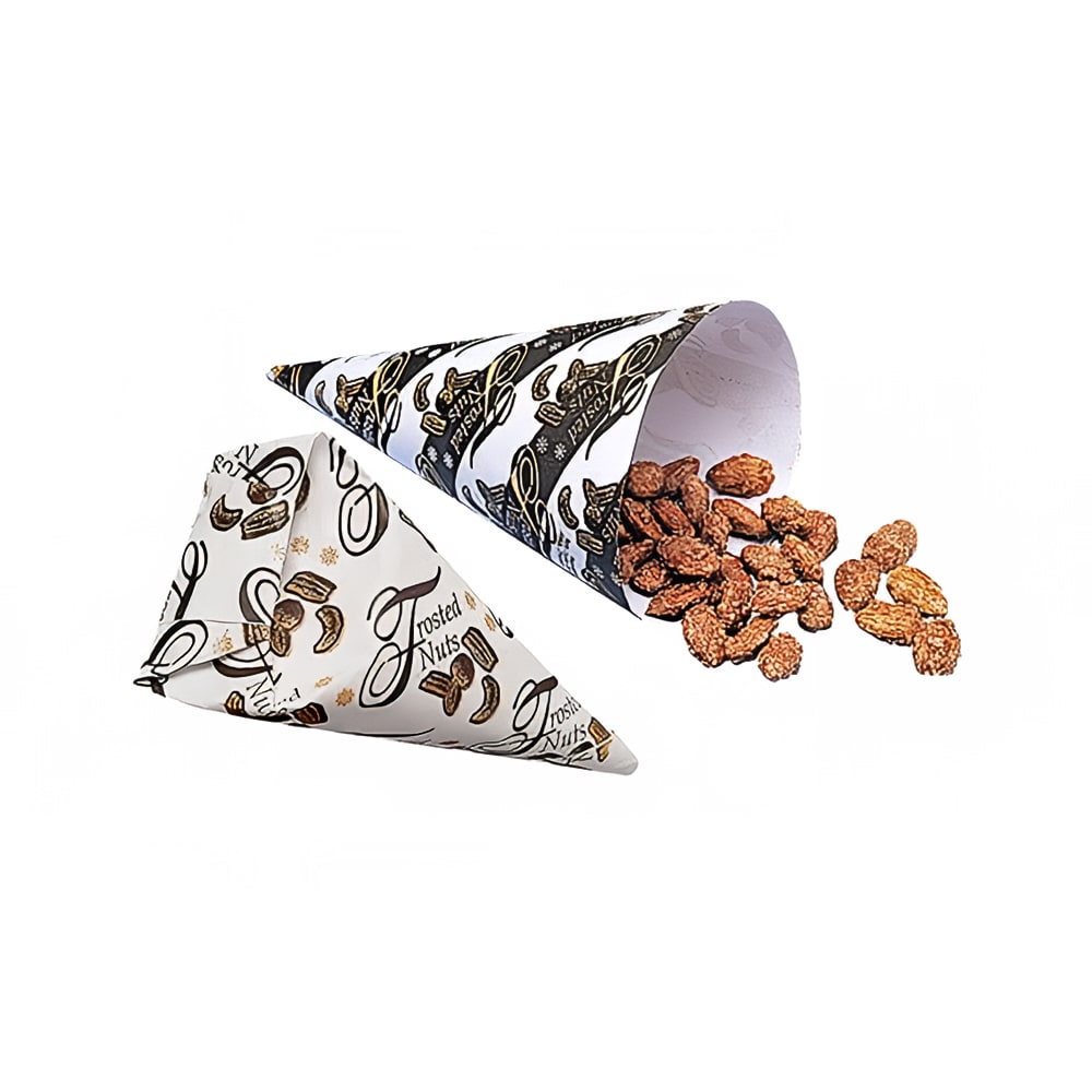 Gold Medal 4502M Heavy Frosted Nut Cones w/ Graphics, 1,000 Master Case