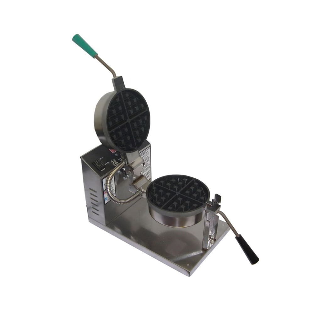Gold Medal 5021ET Single Classic Belgian Waffle Maker w/ Cast Aluminum Grids, 1300W