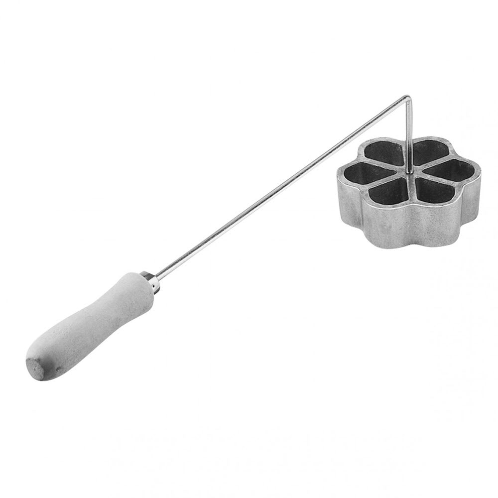 Gold Medal 5120 5" Rosecake Waffle Mold w/Handle