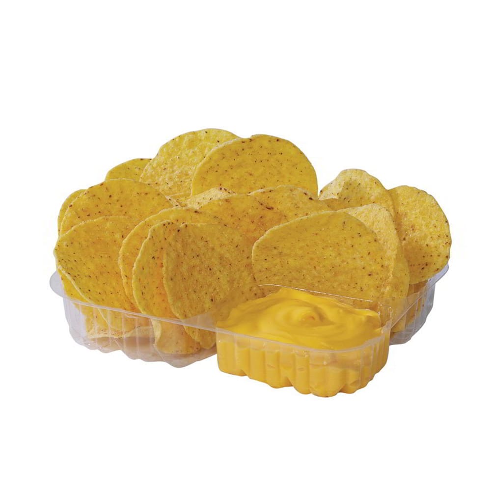 Gold Medal 5246 Disposable Heavy Duty Nacho Tray w/ 2 Compartments, 500/Case