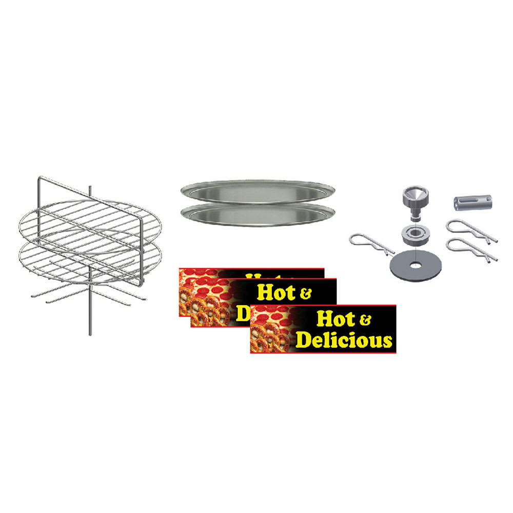 Gold Medal 5553-005 15" Round Combo Pizza/Pretzel Rack for 5550 00 & 5550 01 Merchandisers