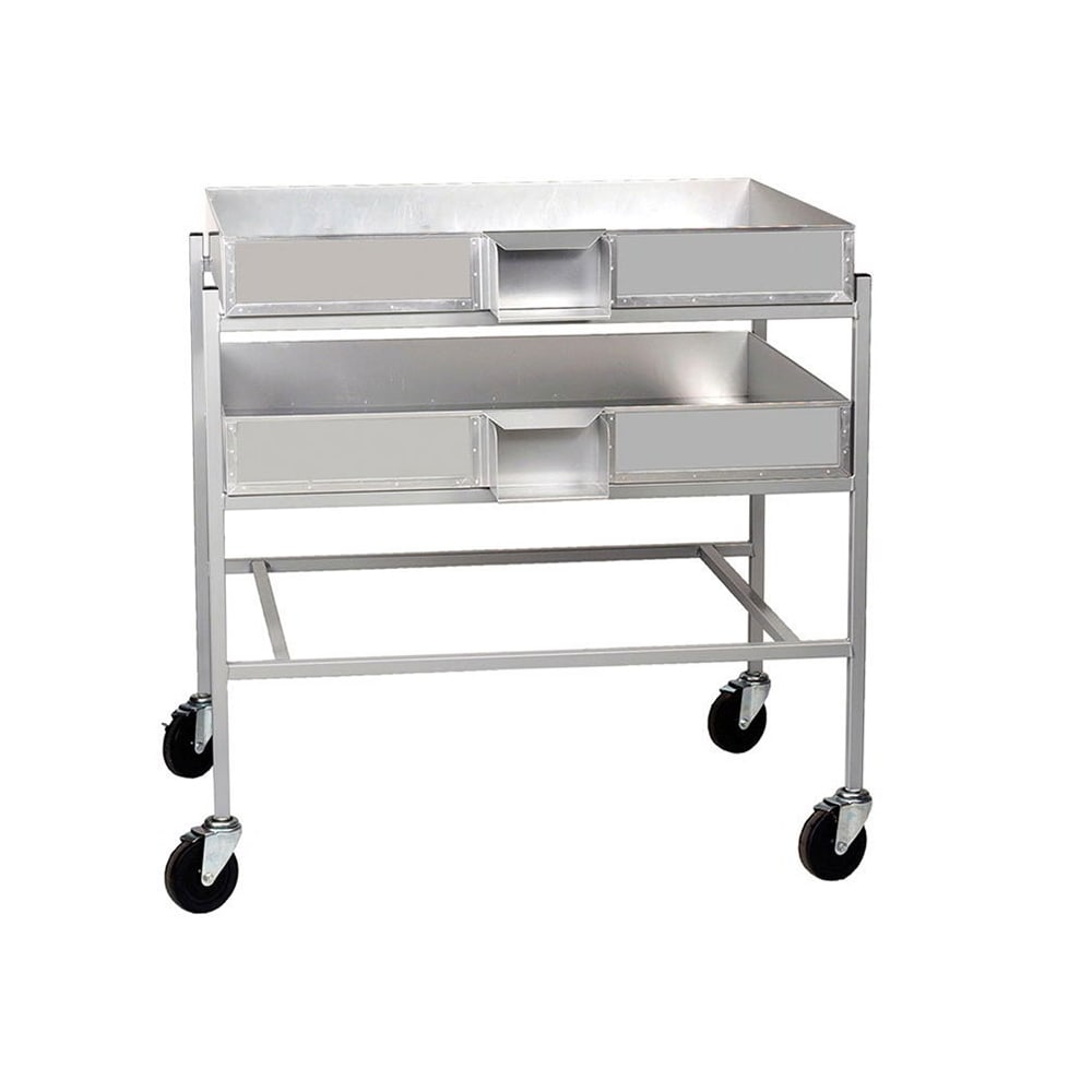 Gold Medal 5837 Large Cooling Rack Truck w/ (3)2169 Pan Capacity, Aluminum
