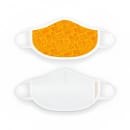 Gold Medal 6666 Adult Face Mask w/ Elastic Ear Loops - Poly/Cotton, Orange & Yellow Fun Foods thumbnail 2