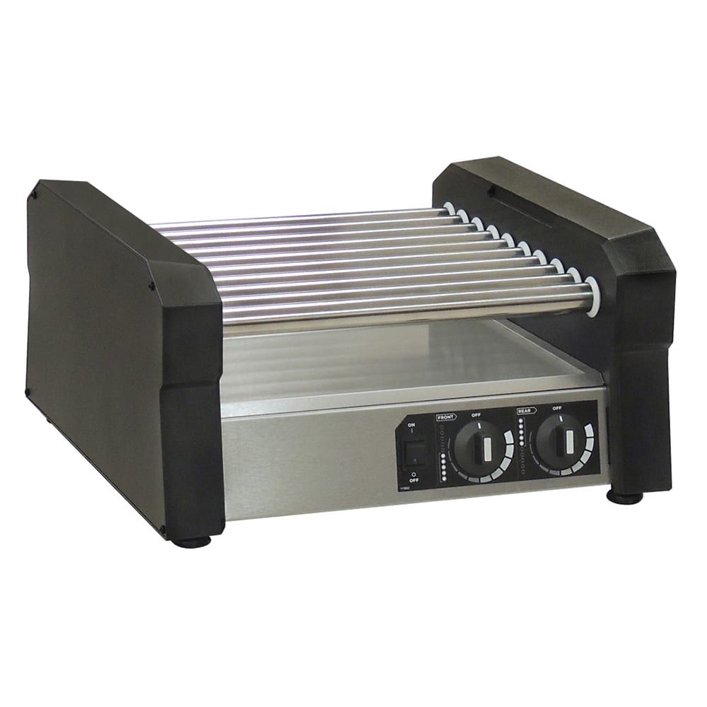 Gold Medal 8550-00-000 Hot Diggity® 27 Hot Dog Roller Grill w/ Manual Controls - Slanted or Flat Top, 120v