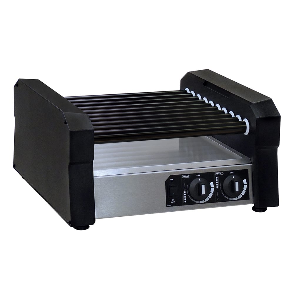 Gold Medal 8550-00-001 Hot Diggity® 27 Hot Dog Roller Grill w/ Manual Controls - Slanted or Flat Top, 120v