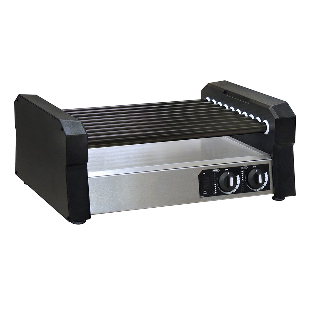 Gold Medal 8551-00-001 Hot Diggity® 36 Hot Dog Roller Grill w/ Manual Controls - Slanted or Flat Top, 120v