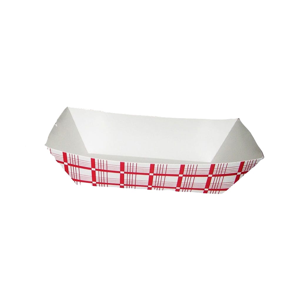 Gold Medal 9101 Disposable Food Tray, Red & White, 1,000/Case