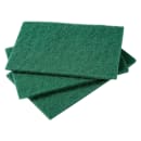 AmerCareRoyal Medium Duty Scour Pad - 9" x 6", Green (S960/20) thumbnail 2