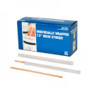 AmerCareRoyal 7 1/2" Wrapped Coffee Stirrers w/ Round Ends, Birch Wood (R825W) thumbnail 3