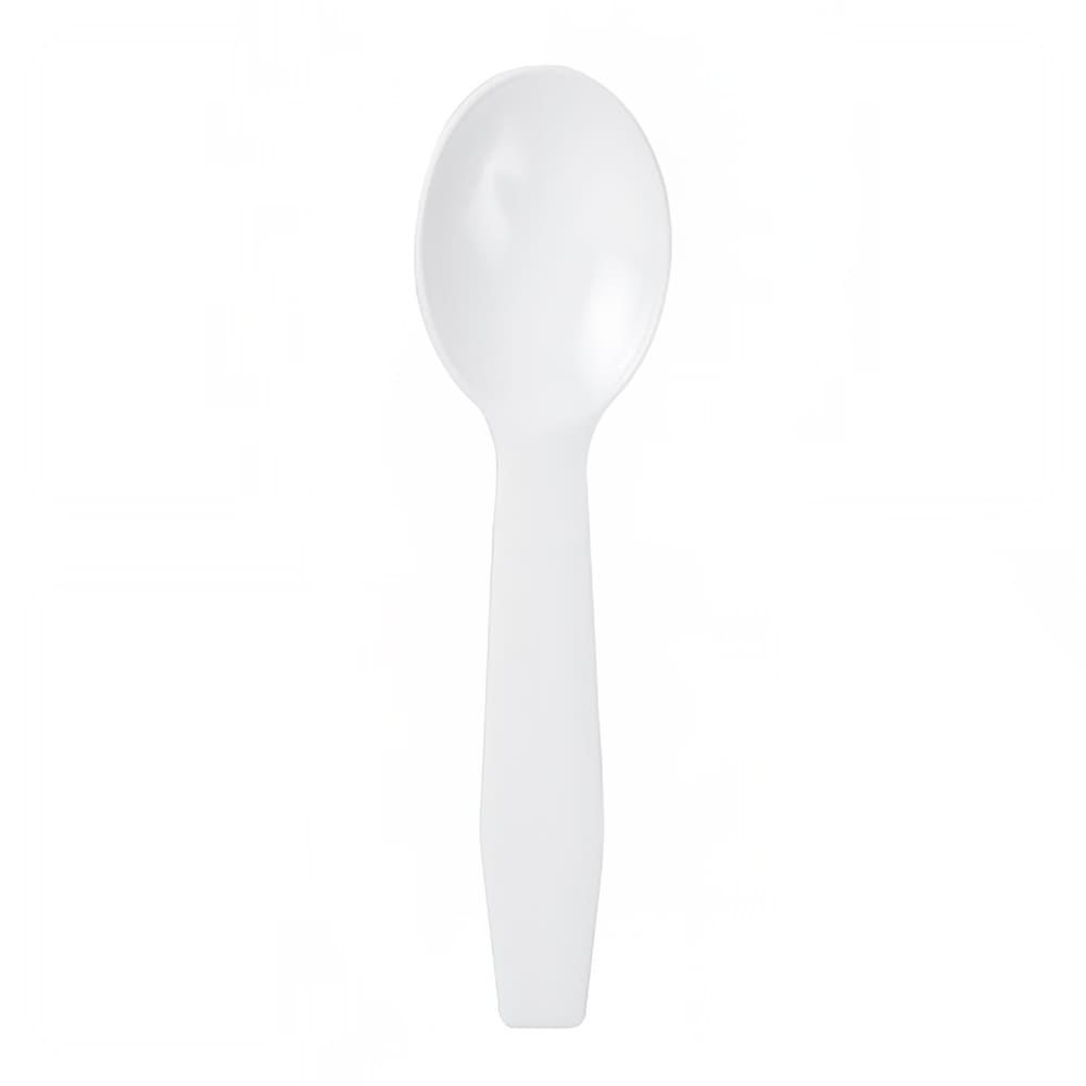 AmerCareRoyal 3" Light Weight Disposable Taster Spoon - Polystyrene, White (RTS3000)
