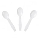 AmerCareRoyal 3" Light Weight Disposable Taster Spoon - Polystyrene, White (RTS3000) thumbnail 2