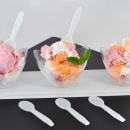 AmerCareRoyal 3" Light Weight Disposable Taster Spoon - Polystyrene, White (RTS3000) thumbnail 4