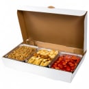 AmerCareRoyal Full Pan Catering Box - 21" x 13", White (CCBFP21133) thumbnail 3