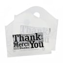 AmerCareRoyal Printed Poly Take Out Bag w/ Handles - 19" x 18" x 9 1/2", White (RPWB1918HD) thumbnail 2