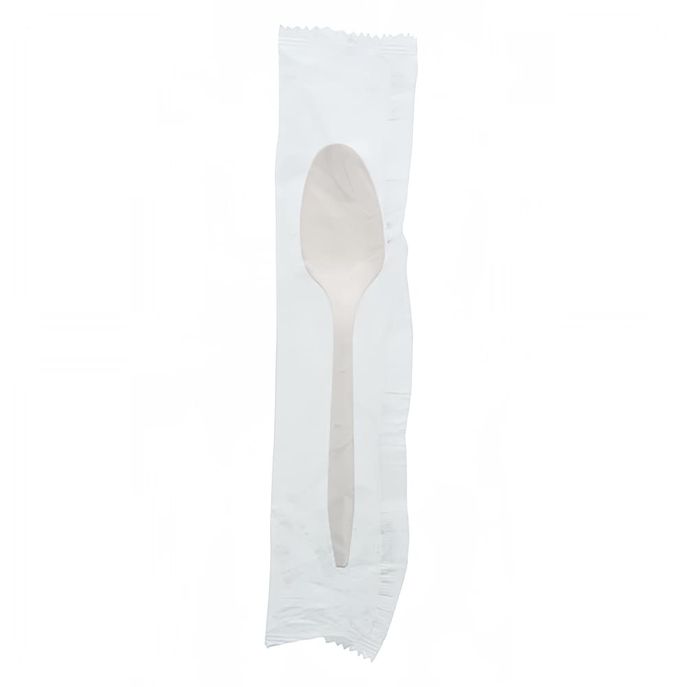 AmerCareRoyal Medium Weight Disposable Teaspoon - Polypropylene, White (P2203FW)