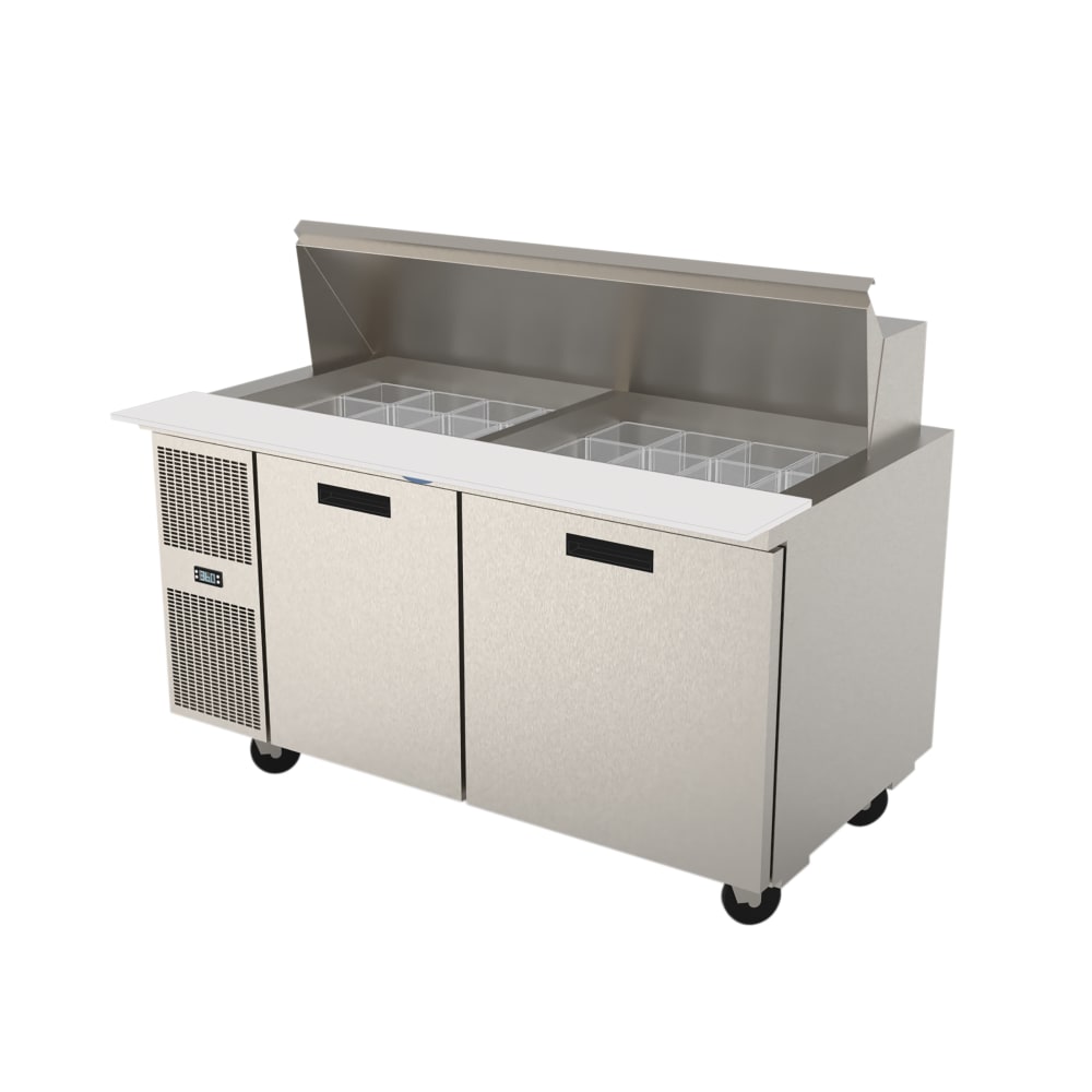 Randell PT60-24W-L 60" Mega Top Sandwich/Salad Prep Table w/ Refrigerated Base, 115v
