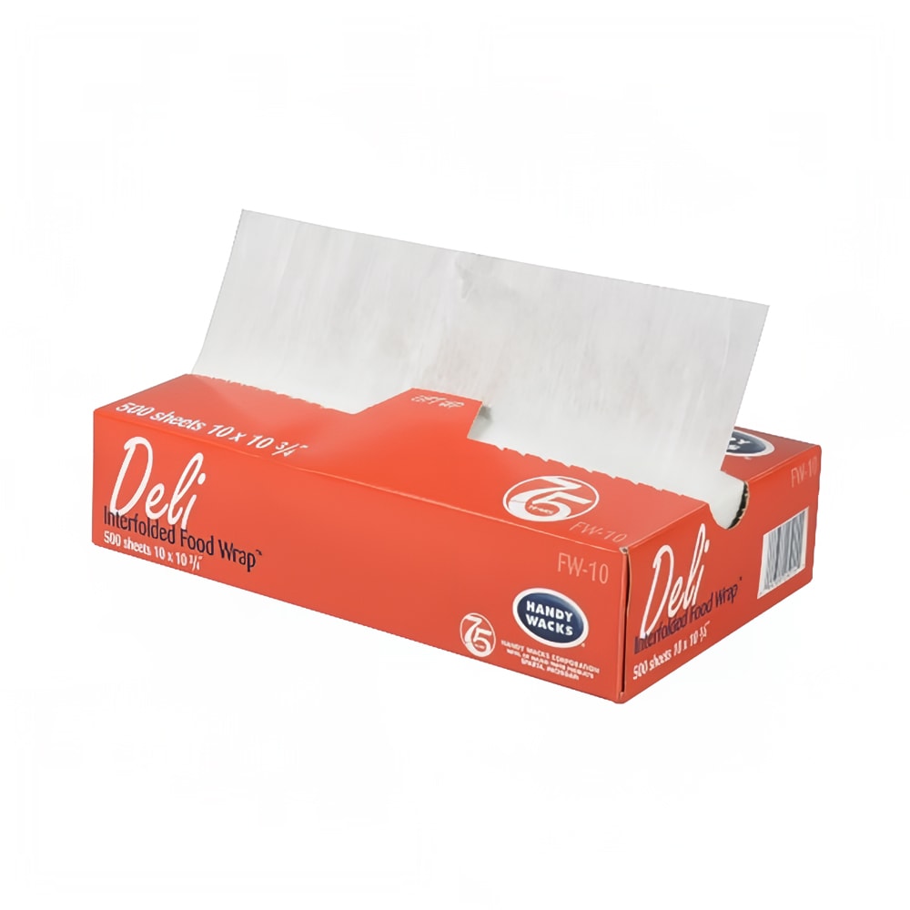 Handy Wacks Deli Paper - 10" x 10 3/4", Dry Wax, White (FW-10)