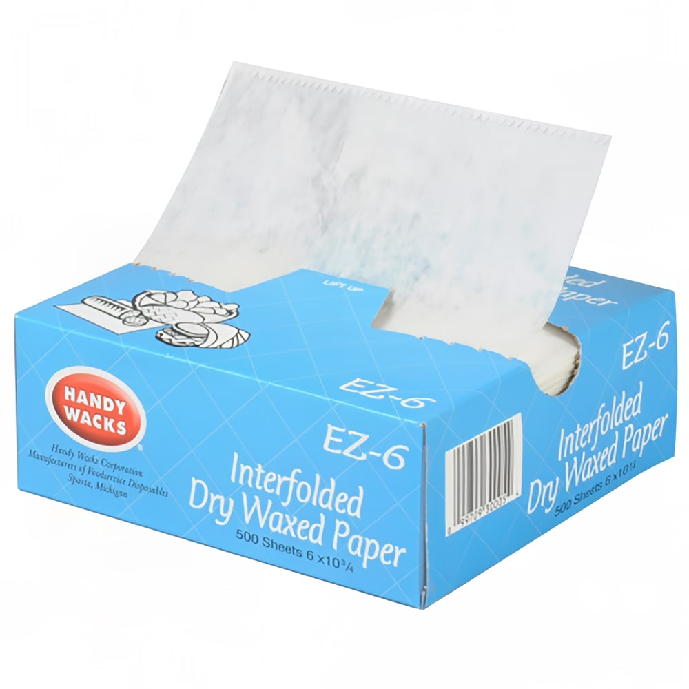 Handy Wacks Deli Paper - 6" x 10 3/4", White (EZ-6N)