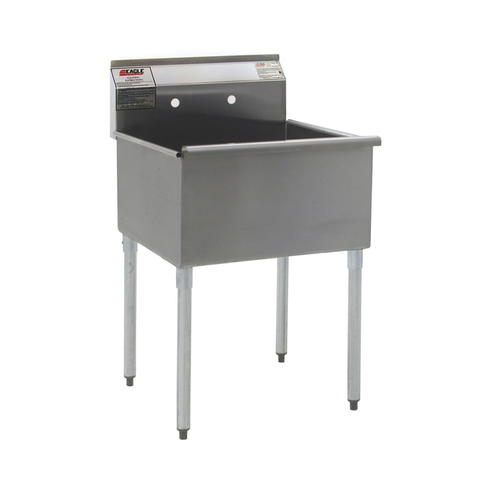 Eagle Group 2436-1-16/3 37 3/8" 1 Compartment Sink w/ 36"L x 24"W Bowl, 13 3/8" Deep