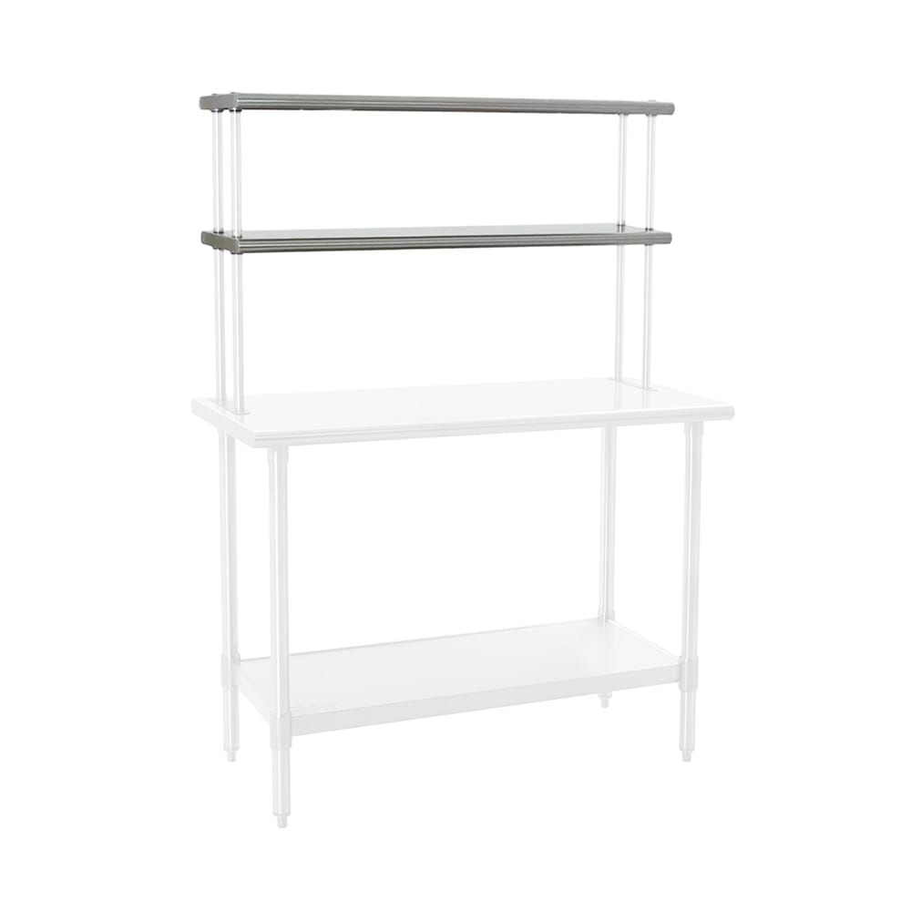 Eagle Group 411272 72" Table-Mount Double Overshelf, Stainless