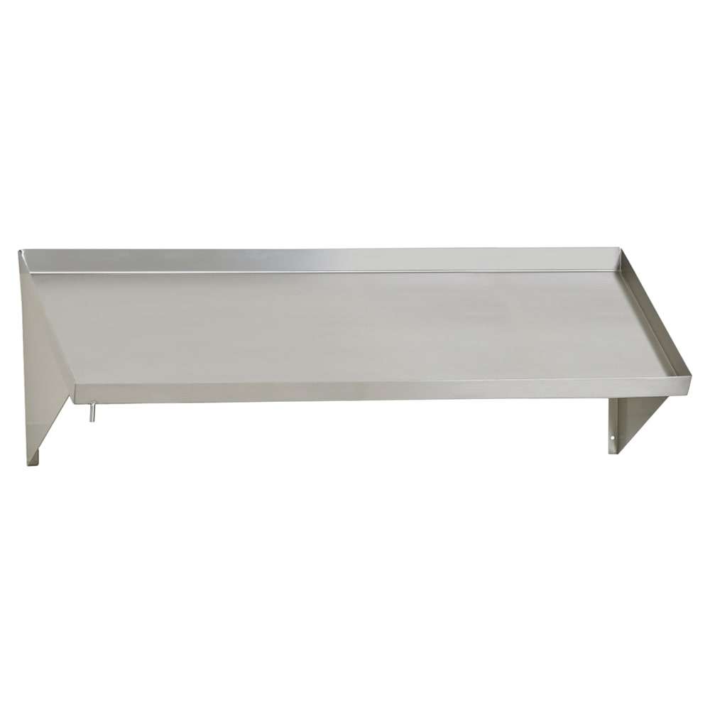 Eagle Group 605382 Solid Wall Mounted Rack Shelf, 63"W x 21"D, Stainless