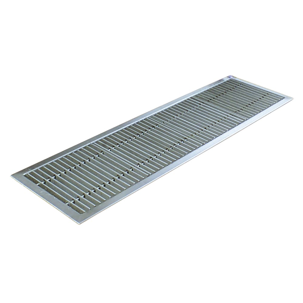 Eagle Group ASFT-1248-SG Floor Trough - Removable Basket, Stainless Steel Grating, 48" x 12" x 6"
