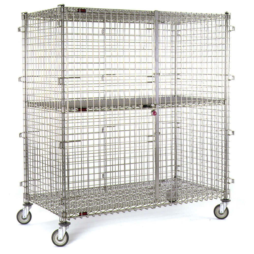 Eagle Group CSC2460 63 1/4" Mobile Security Cage - 27 1/4"W, Chrome