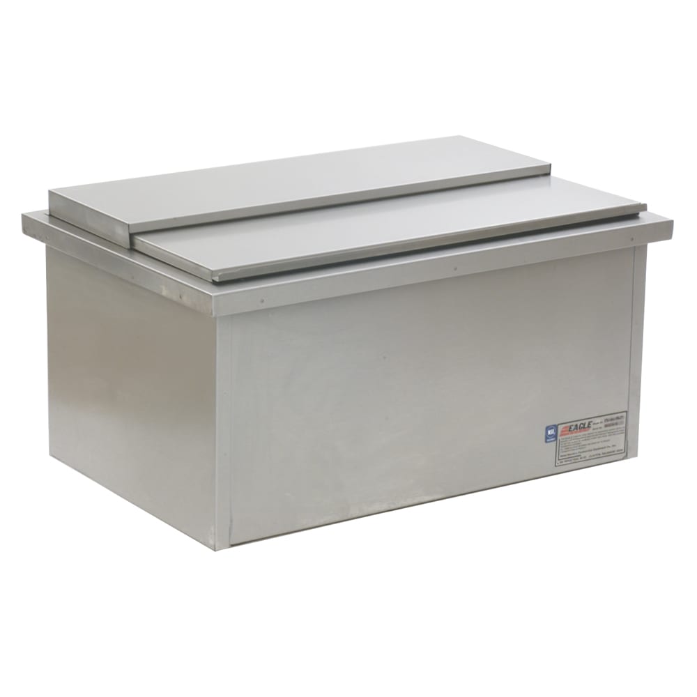 Eagle Group DIC2014 24" x 18" Spec-Bar® Drop In Ice Bin w/ 72 lb Capacity - Stainless