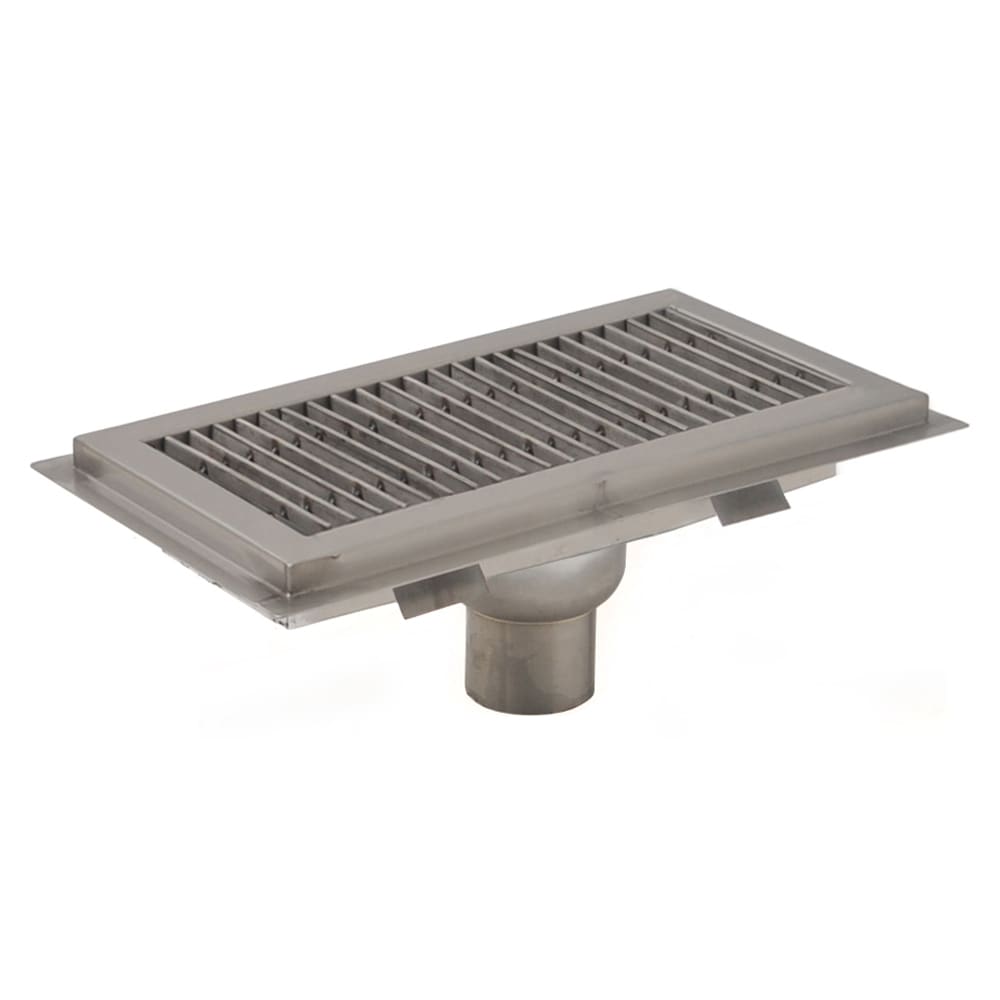 Eagle Group FT-1224-SG Floor Trough - Removable Basket, Stainless Steel Grating, 24" x 12" x 4"
